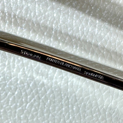 Estate Porter Blanchard Sterling Silver "Modern Scroll" Large Tongs