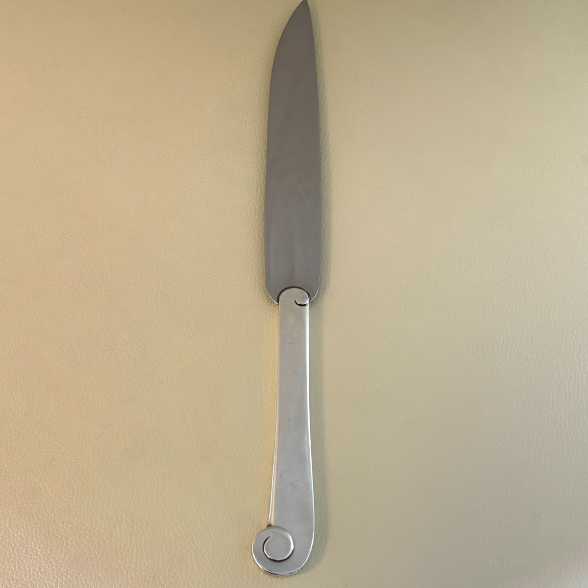 Estate Porter Blanchard Sterling Silver "Modern Scroll" Medium Carving Set