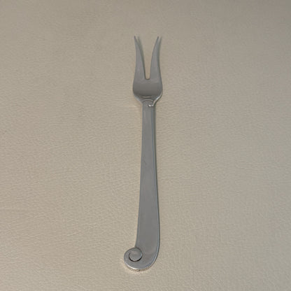 Estate Porter Blanchard Sterling Silver "Modern Scroll" Pickle Fork