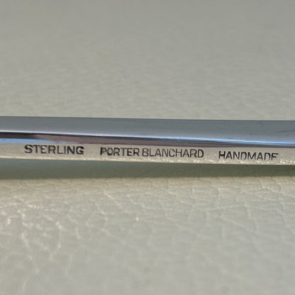 Estate Porter Blanchard Sterling Silver "Modern Scroll" Pickle Fork
