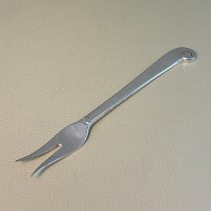 Estate Porter Blanchard Sterling Silver "Modern Scroll" Pickle Fork