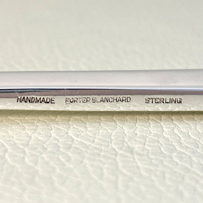 Estate Porter Blanchard Sterling Silver "Modern Scroll" Pointed Flat Server