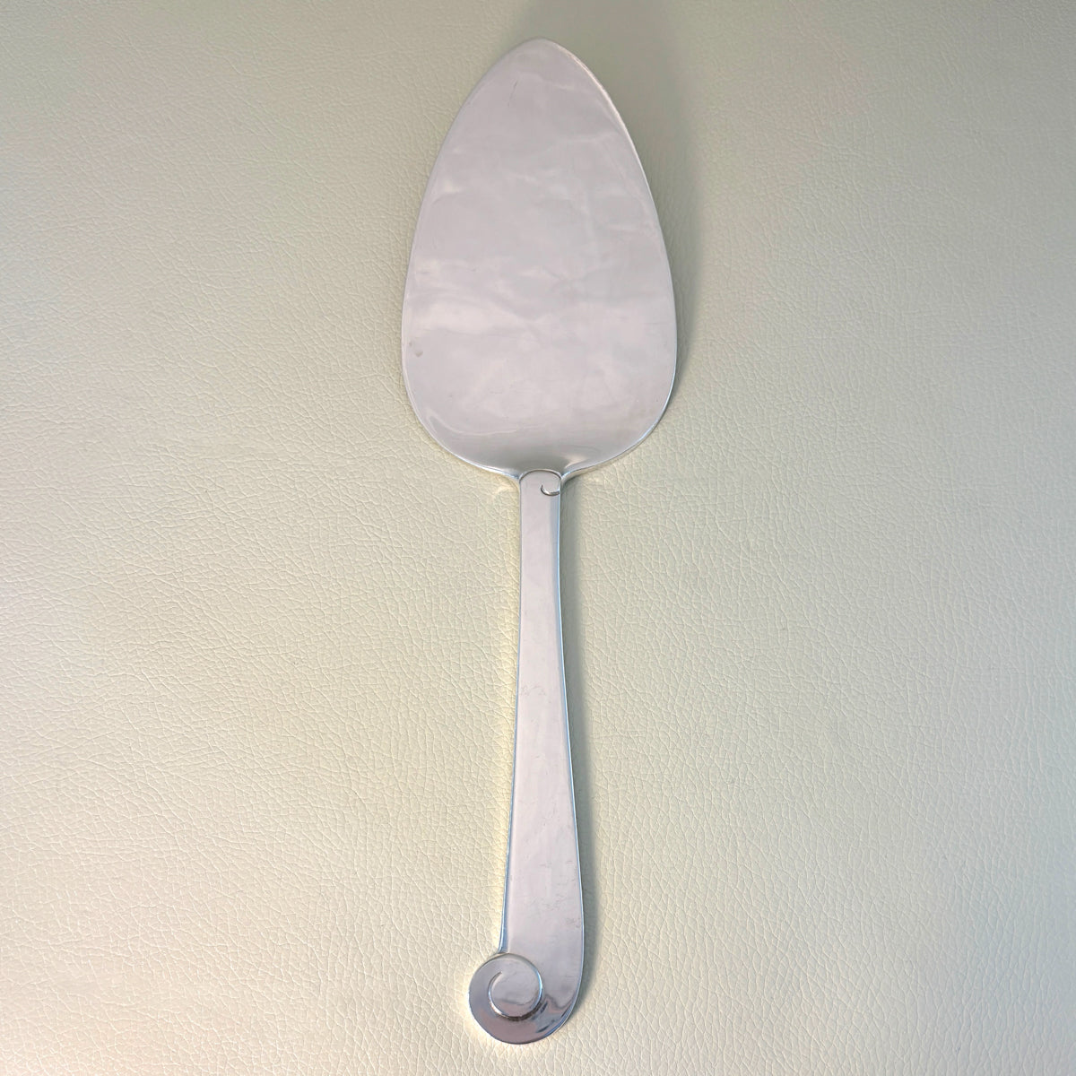 Estate Porter Blanchard Sterling Silver "Modern Scroll" Pointed Flat Server