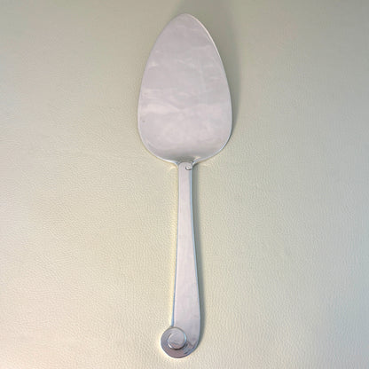 Estate Porter Blanchard Sterling Silver "Modern Scroll" Pointed Flat Server