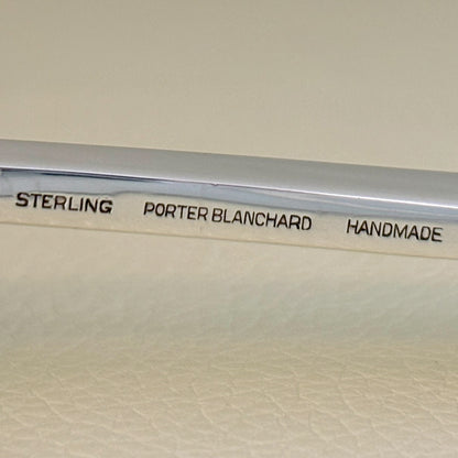 Estate Porter Blanchard Sterling Silver "Modern Scroll" Rounded Serving Spoon