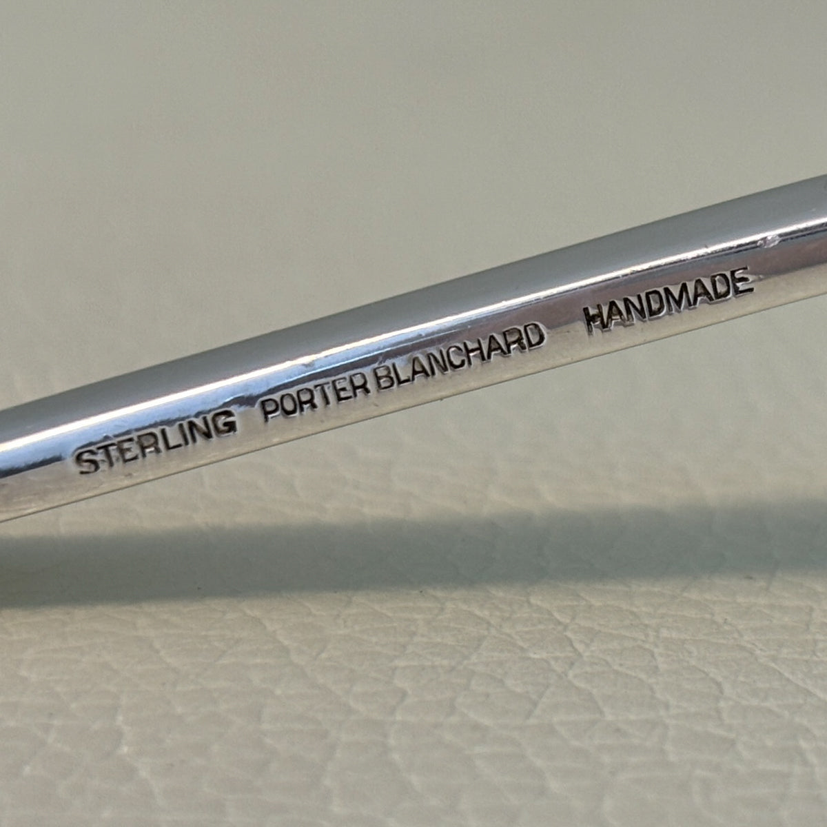 Estate Porter Blanchard Sterling Silver "Modern Scroll" Sauce Ladle