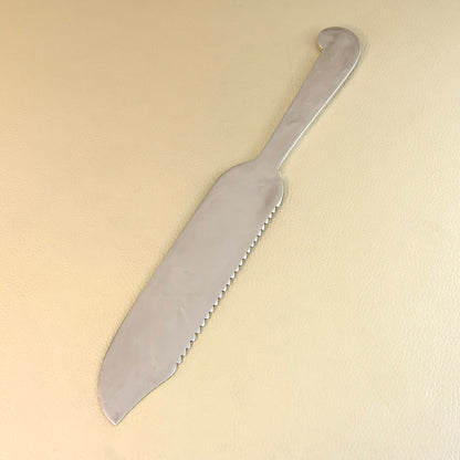 Estate Porter Blanchard Sterling Silver "Modern Scroll" Serrated Cake Knife