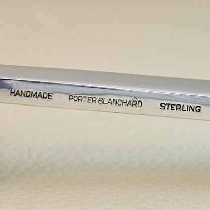 Estate Porter Blanchard Sterling Silver "Modern Scroll" Heart-Shaped Serving Spoon