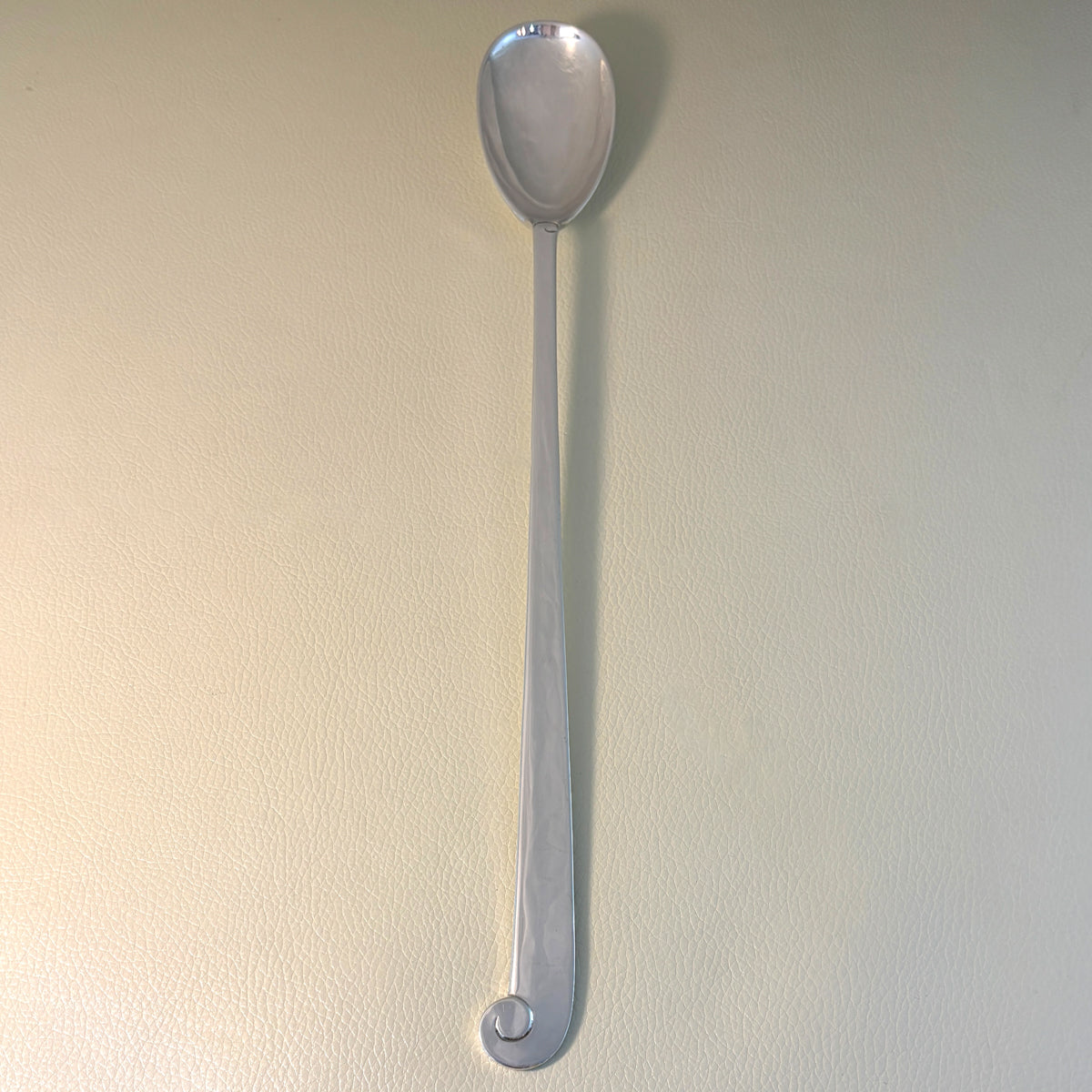 Estate Porter Blanchard Sterling Silver "Modern Scroll" Stuffing Spoon