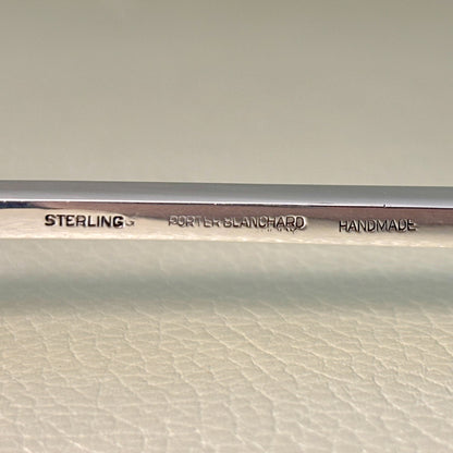 Estate Porter Blanchard Sterling Silver "Modern Scroll" Stuffing Spoon