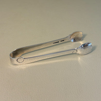 Estate Porter Blanchard Sterling Silver "Modern Scroll" Sugar Tongs