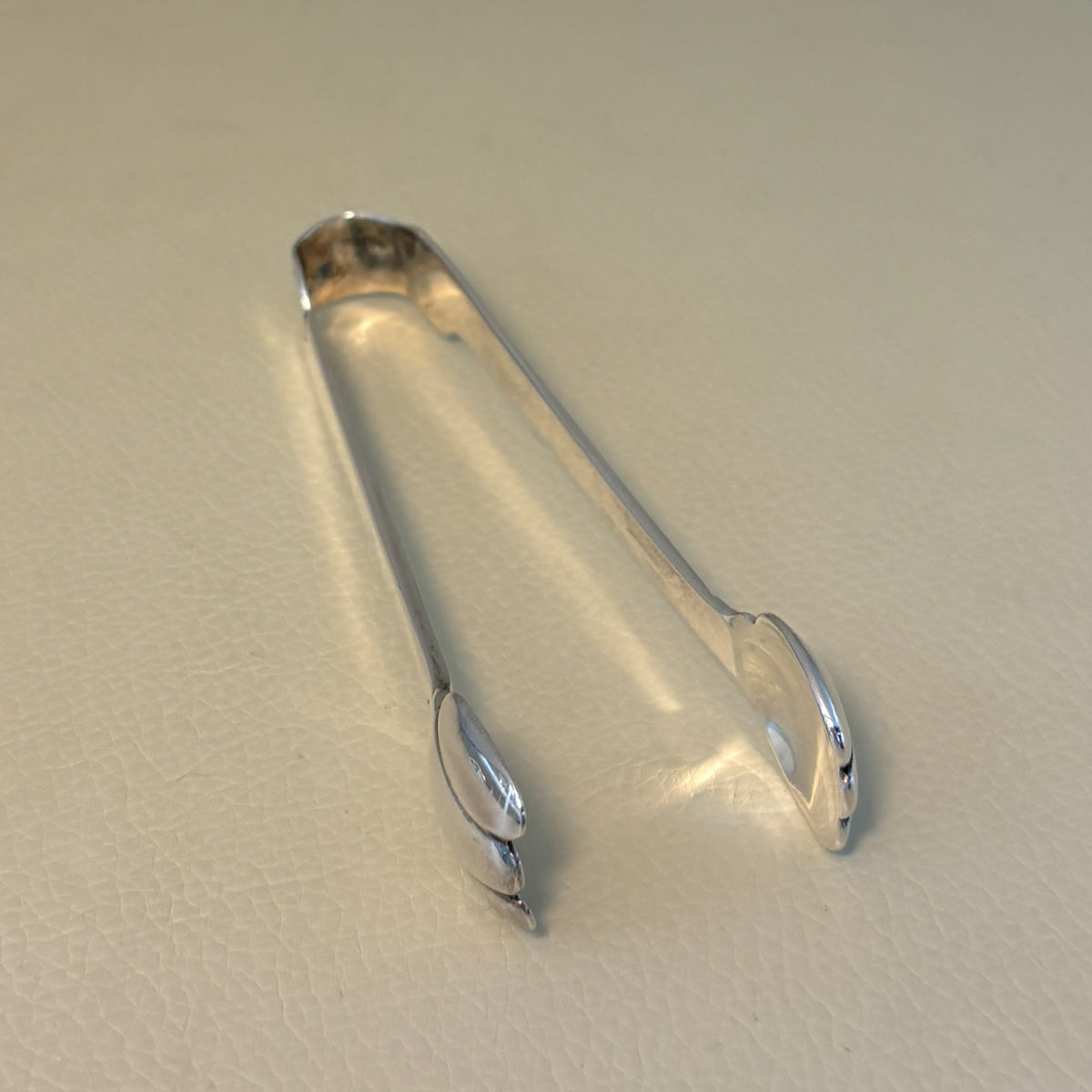 Estate Porter Blanchard Sterling Silver "Modern Scroll" Sugar Tongs