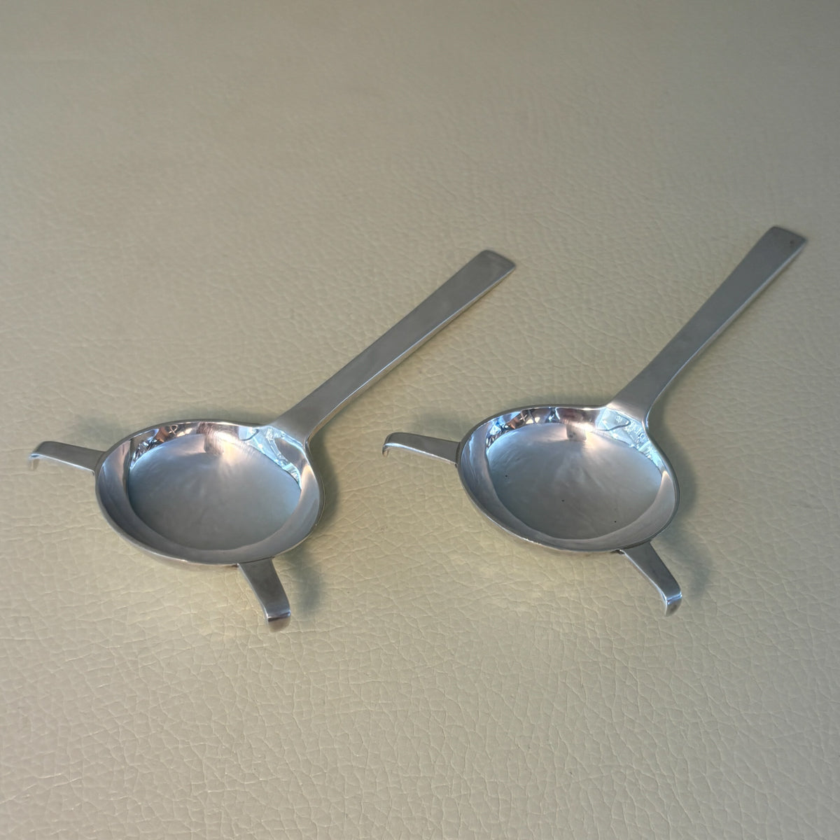 Estate Porter Blanchard Sterling Silver "Modern Scroll" Tea Bag Holder