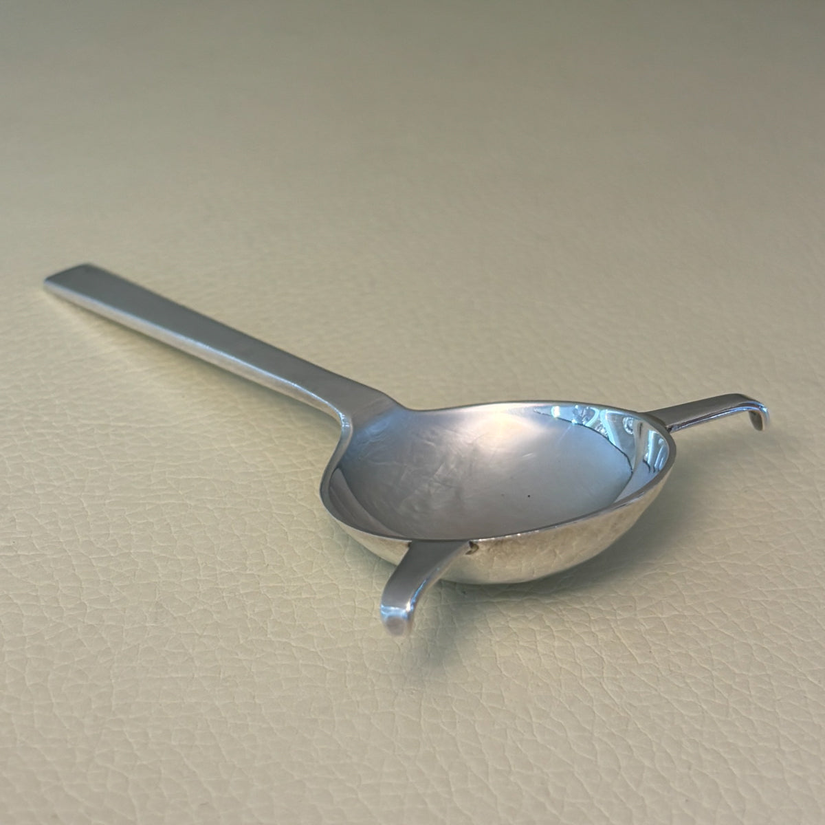 Estate Porter Blanchard Sterling Silver "Modern Scroll" Tea Bag Holder