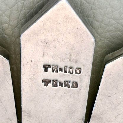 Estate Taxco Sterling Silver "Zig Zag" Heavy Necklace in the Style of Antonio Pineda