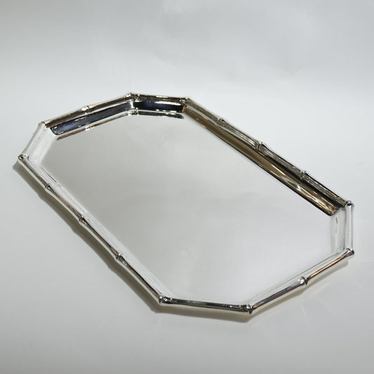 Estate Tiffany & Co. Sterling Silver Elongated Octagonal “Bamboo” Pattern Tray by Van Day Truex