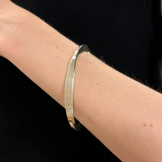 Estate Tone Vigeland Sterling Silver Bangle