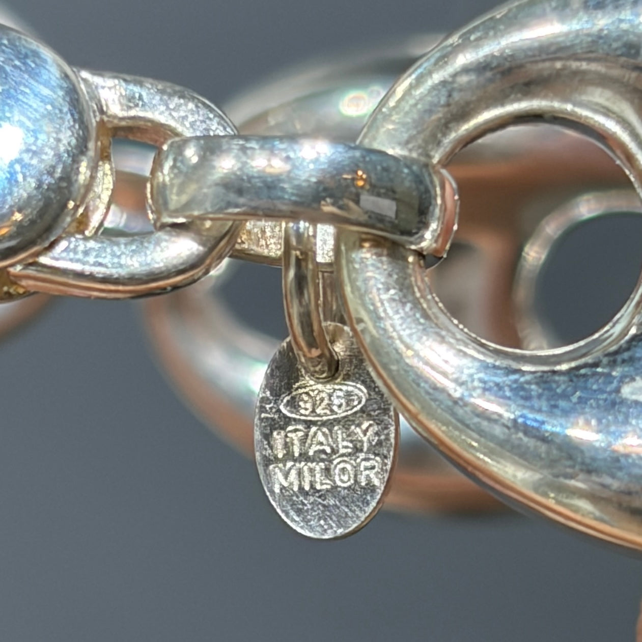 Estate Sterling Silver Mariner bracelet by Milor