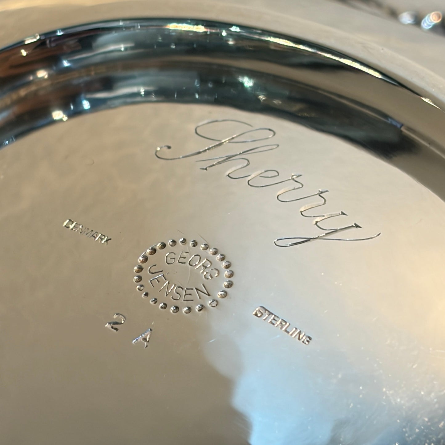 Georg Jensen Sterling Silver Blossom Oval Bowl No. 2A