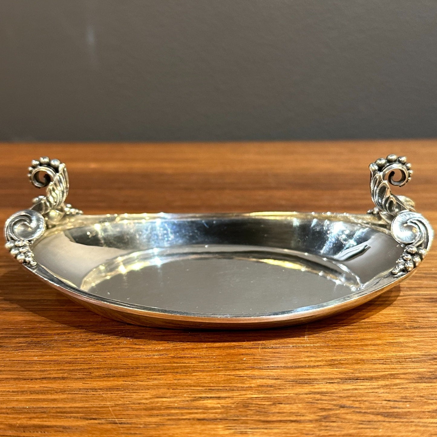 Estate Georg Jensen Sterling Silver Small Gondola Tray by Johan Rohde Design No. 341