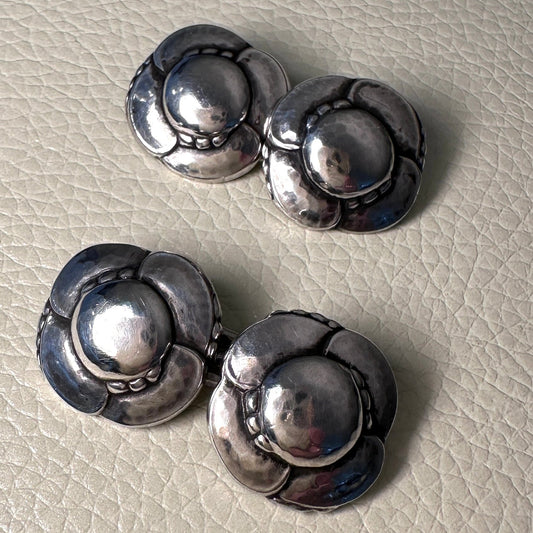 Estate Georg Jensen Cufflinks No 6 Very Rare