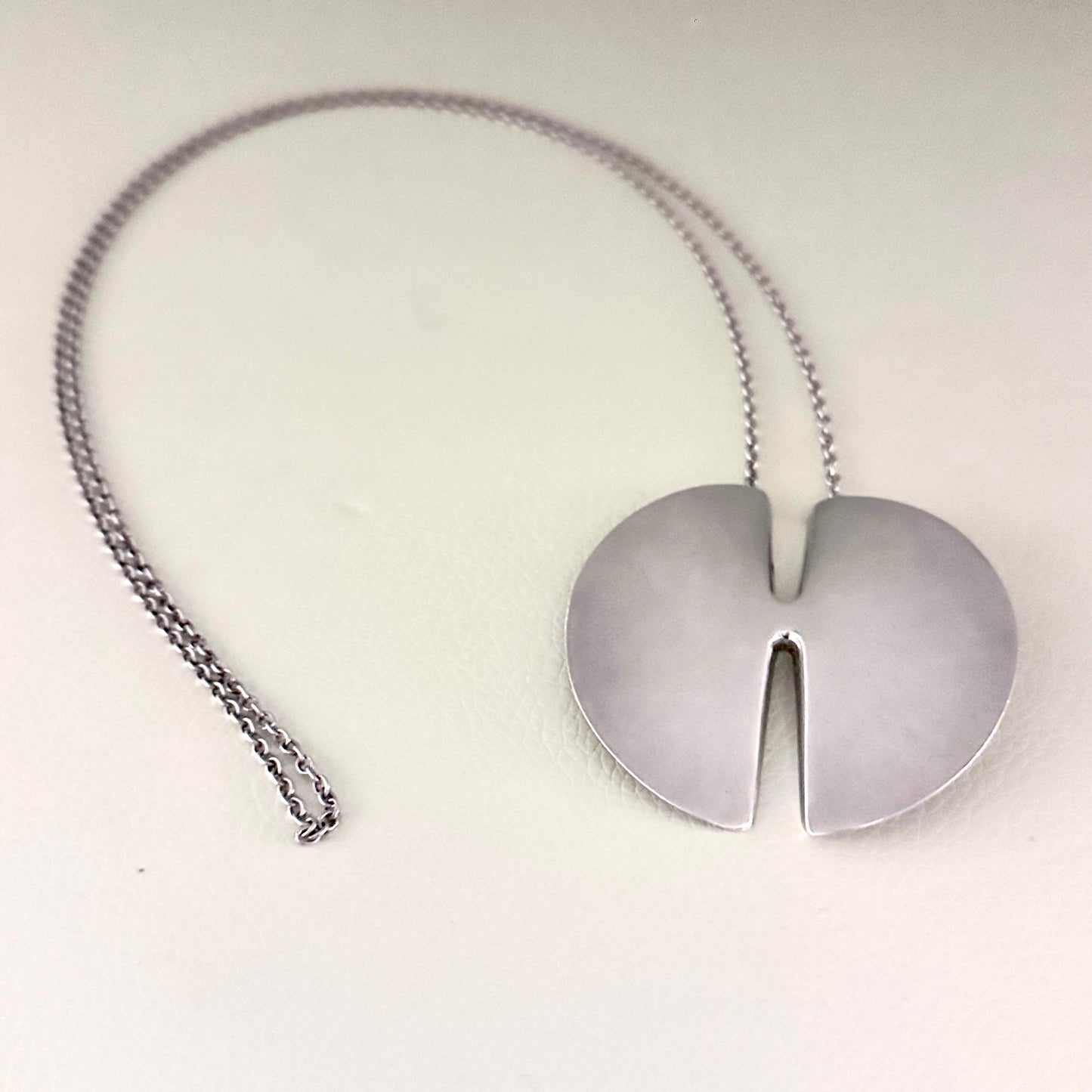 Estate Sterling Silver Georg Jensen Geometric Necklace by Nanna Ditzel No 337A