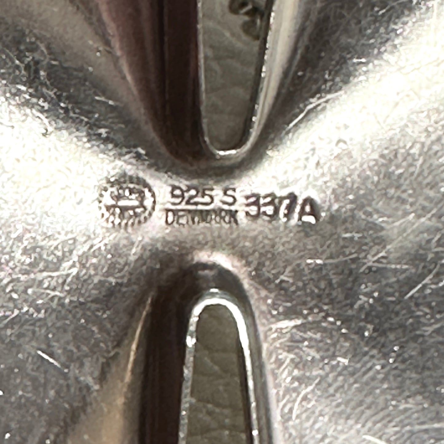 Estate Sterling Silver Georg Jensen Geometric Necklace by Nanna Ditzel No 337A