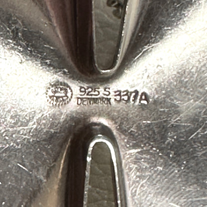 Estate Sterling Silver Georg Jensen Geometric Necklace by Nanna Ditzel No 337A