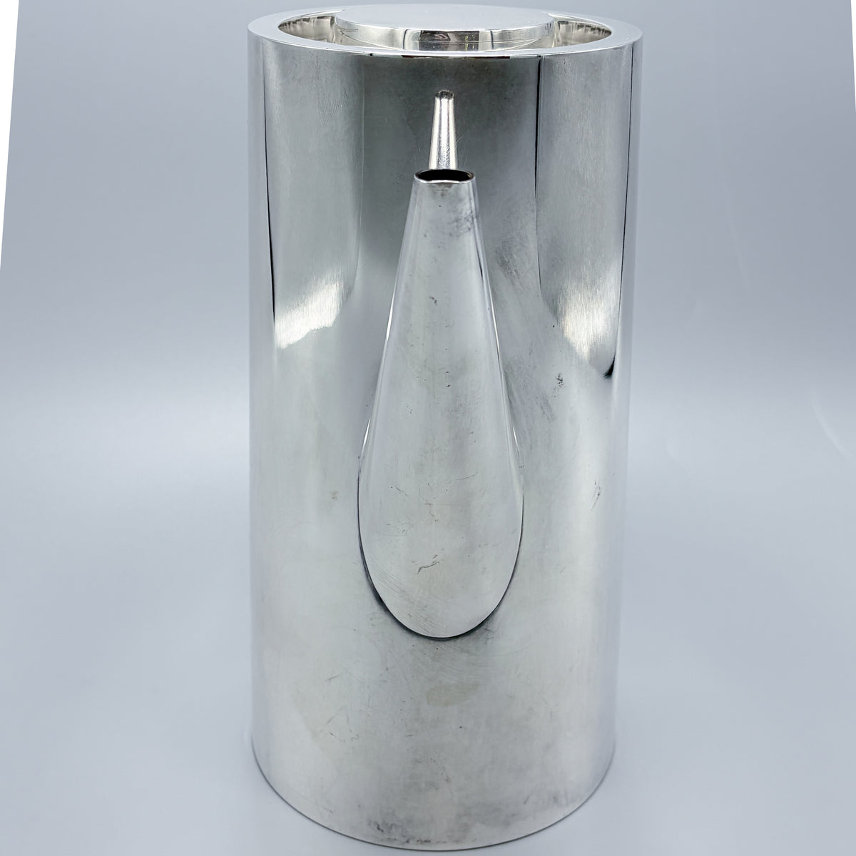 Estate Sterling Silver Georg Jensen Large Coffee Pot 1064 with Inlaid Ebony Handle
