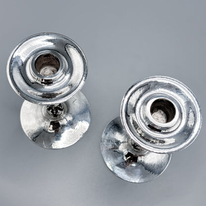 Estate Georg Jensen Sterling Silver Grape Candlesticks No. 263A