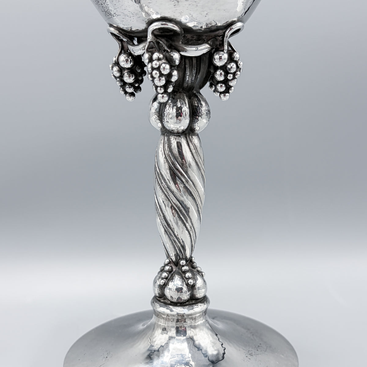 Estate Georg Jensen Sterling Silver Grape Candlesticks No. 263A
