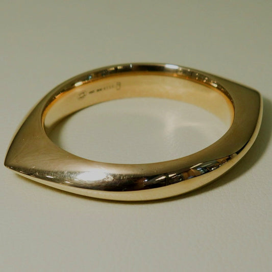 Estate Georg Jensen 18K Gold Bangle by Nanna Ditzel Design No. 1111