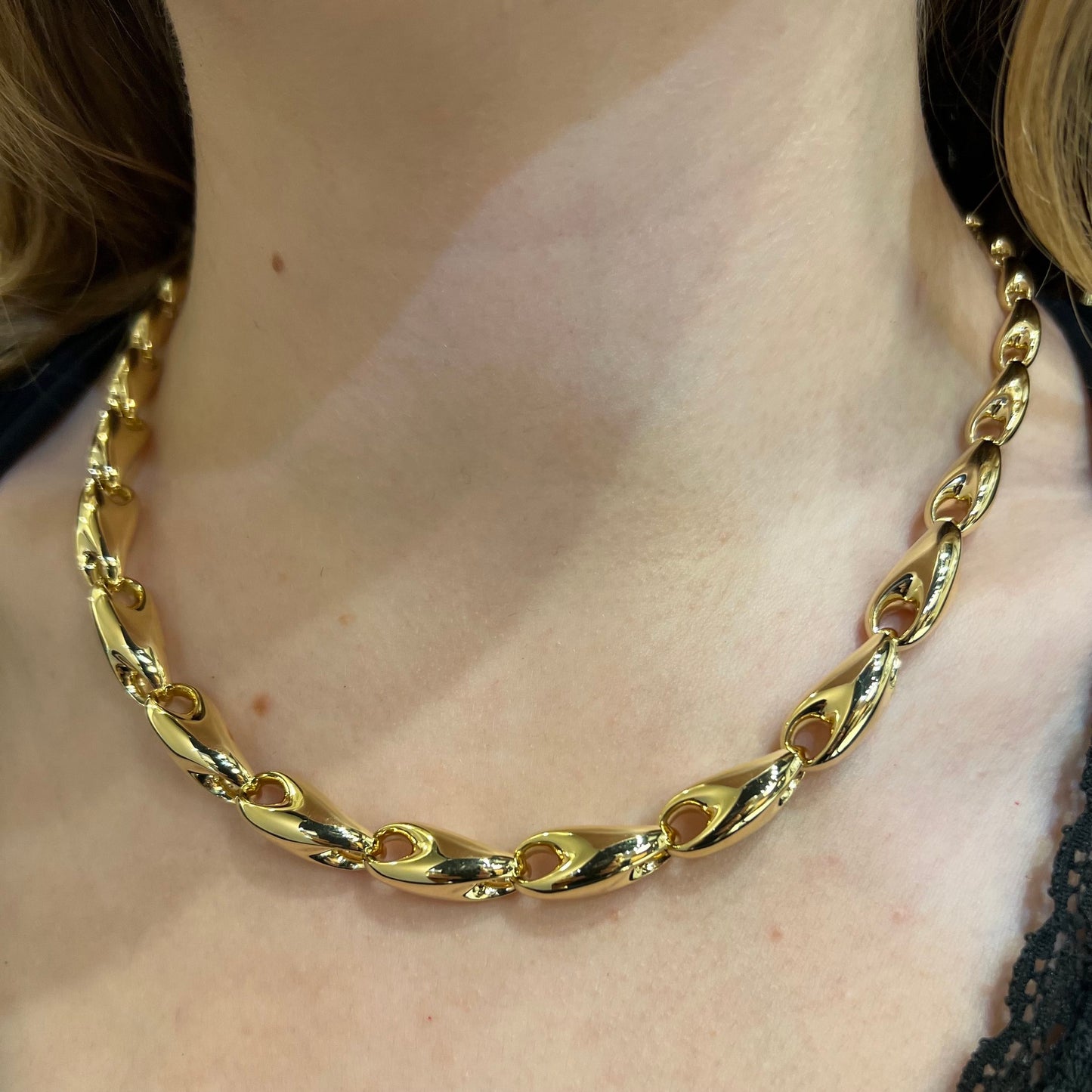Georg Jensen "Reflect" 18K Gold Necklace by Jacqueline Rabun