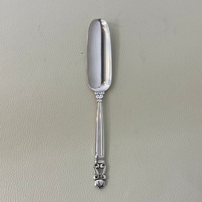 Estate Georg Jensen Sterling Silver Flatware in the "Acorn" Pattern Service of Twelve with Serving Pieces by Johan Rohde