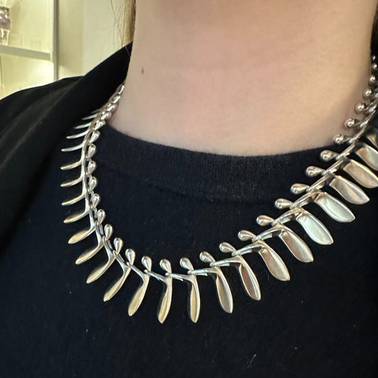 Georg Jensen Sterling Silver Archive Collection Necklace by Bent Gabrielsen No. 115