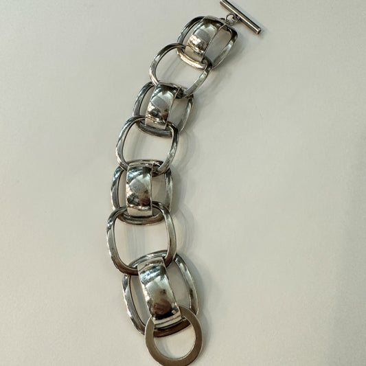 Georg Jensen Sterling Silver Modernist Bracelet by Ibe Dahlquist, Design No. 192A