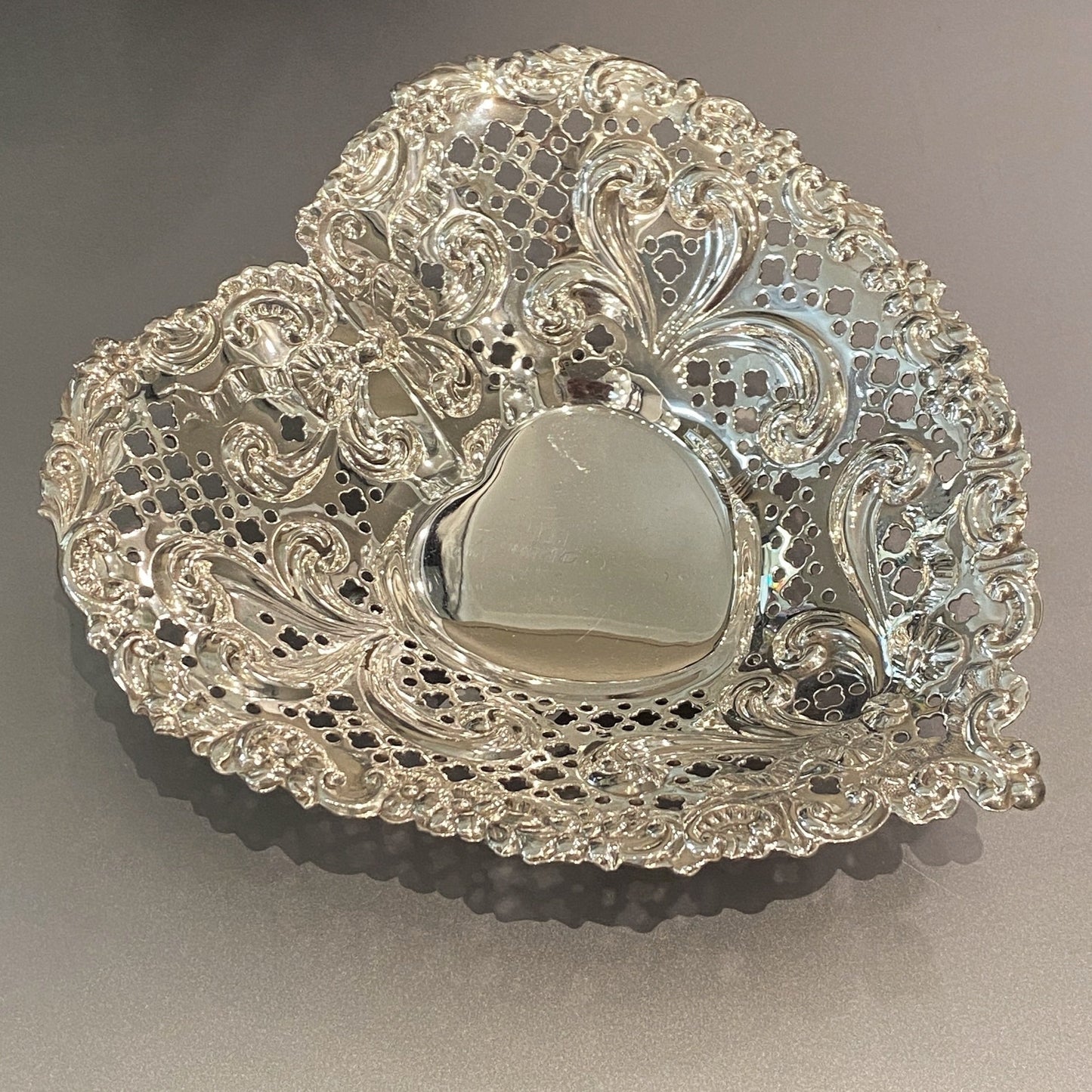 Estate Sterling Silver "Heart Dish" Circa by Gorham