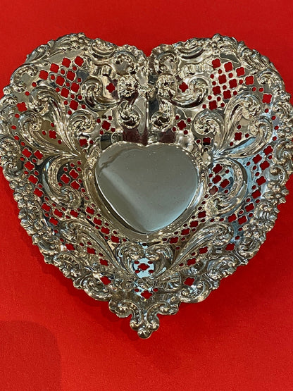 Estate Sterling Silver "Heart Dish" Circa by Gorham