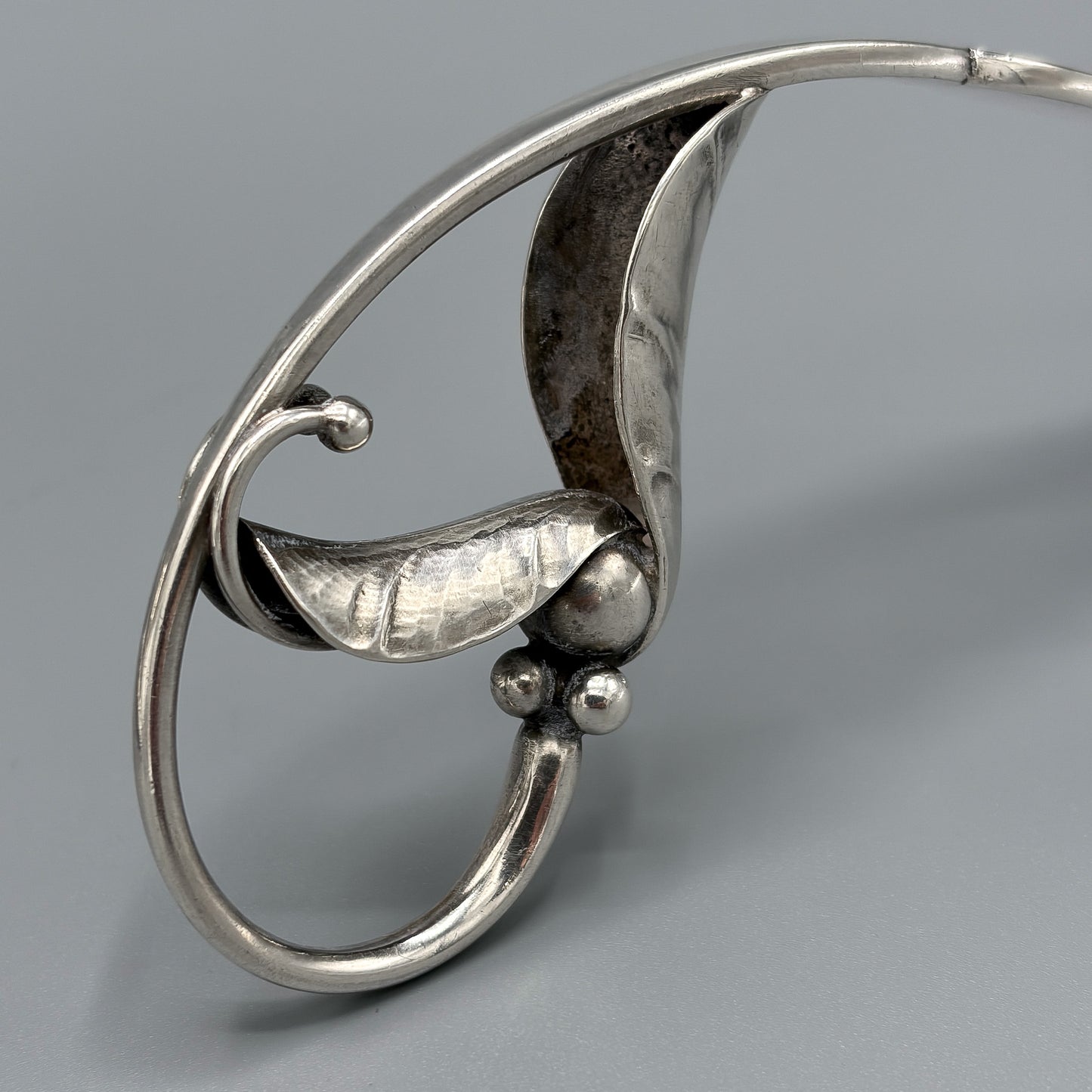 Estate Sterling Silver Sauce Boat with Underliner by Georg Jensen No 177A
