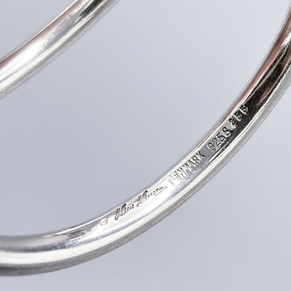 Hans Hansen Modernist Hinged Screw Closure Bangle no 255