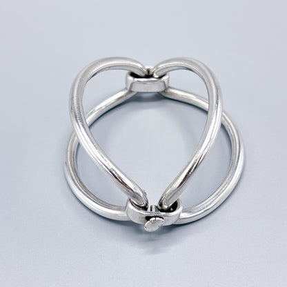 Hans Hansen Modernist Hinged Screw Closure Bangle no 255