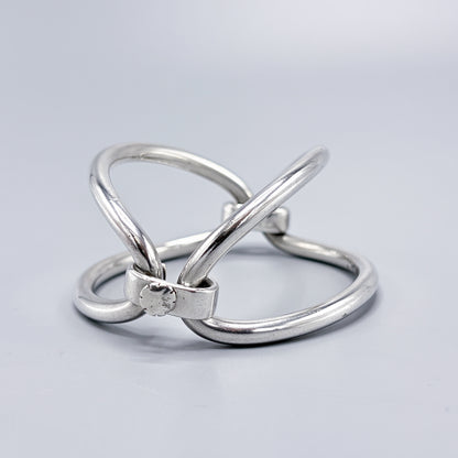 Hans Hansen Modernist Hinged Screw Closure Bangle no 255