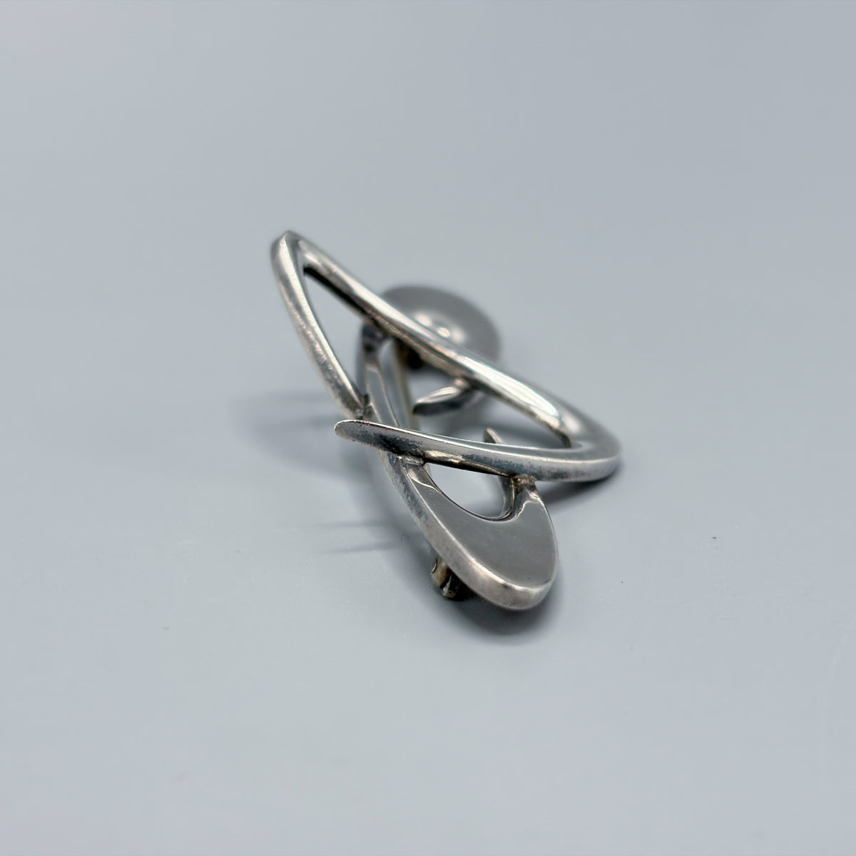 Estate Sterling Silver Retro Futurist Brooch by Helen Adelman