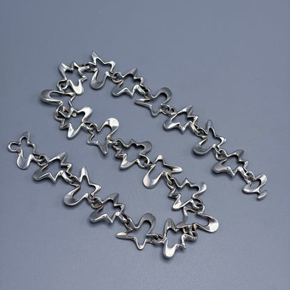 Estate Georg Jensen Sterling Silver "Splash" Necklace  by Henning Koppel No. 88B