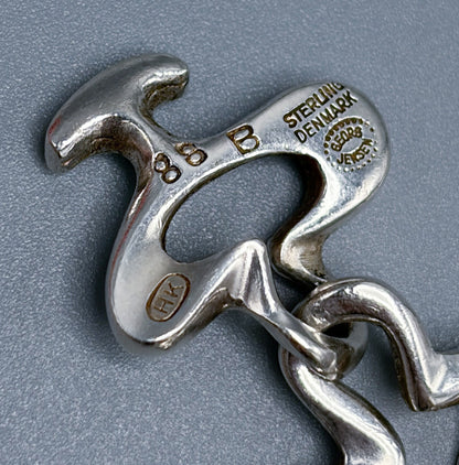 Estate Georg Jensen Sterling Silver "Splash" Necklace  by Henning Koppel No. 88B