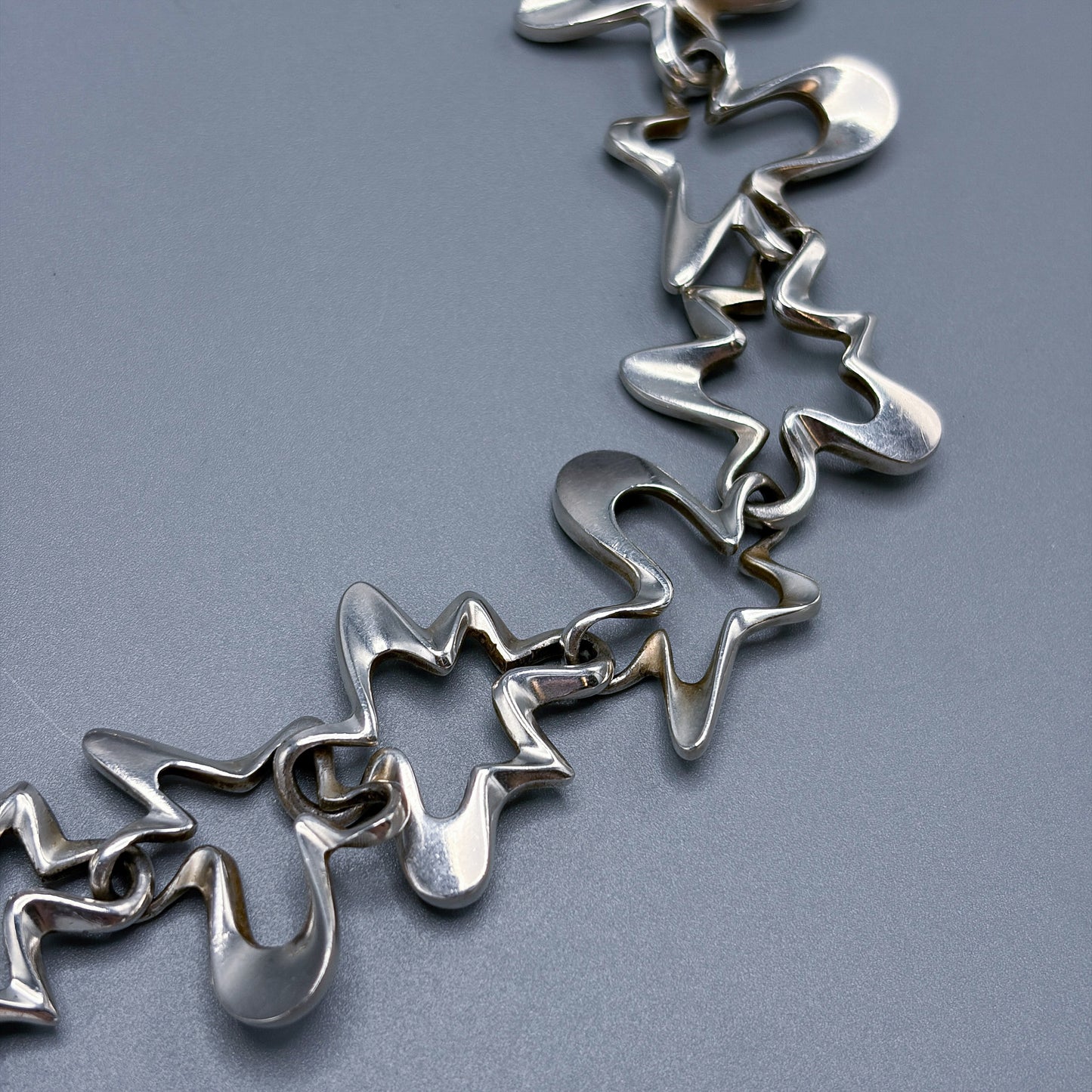 Estate Georg Jensen Sterling Silver "Splash" Necklace  by Henning Koppel No. 88B