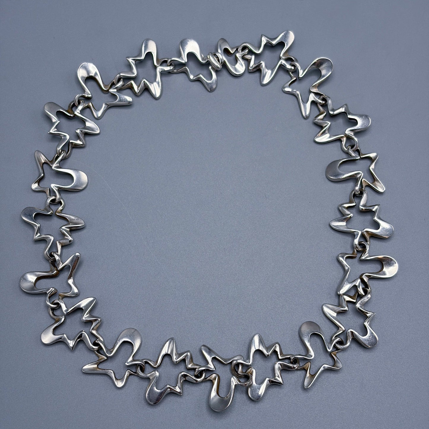 Estate Georg Jensen Sterling Silver "Splash" Necklace  by Henning Koppel No. 88B
