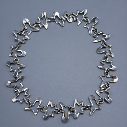 Estate Georg Jensen Sterling Silver "Splash" Necklace  by Henning Koppel No. 88B