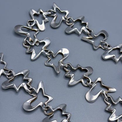 Estate Georg Jensen Sterling Silver "Splash" Necklace  by Henning Koppel No. 88B