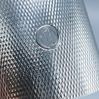 Estate Sterling Silver Hermes Curved Flask